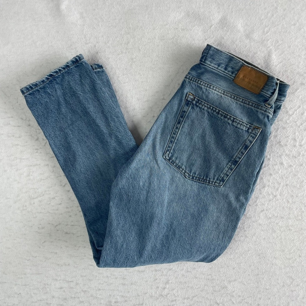 Everlane The 90s Cheeky Jean 30 Regular Blue High Rise Organic Cotton Denim